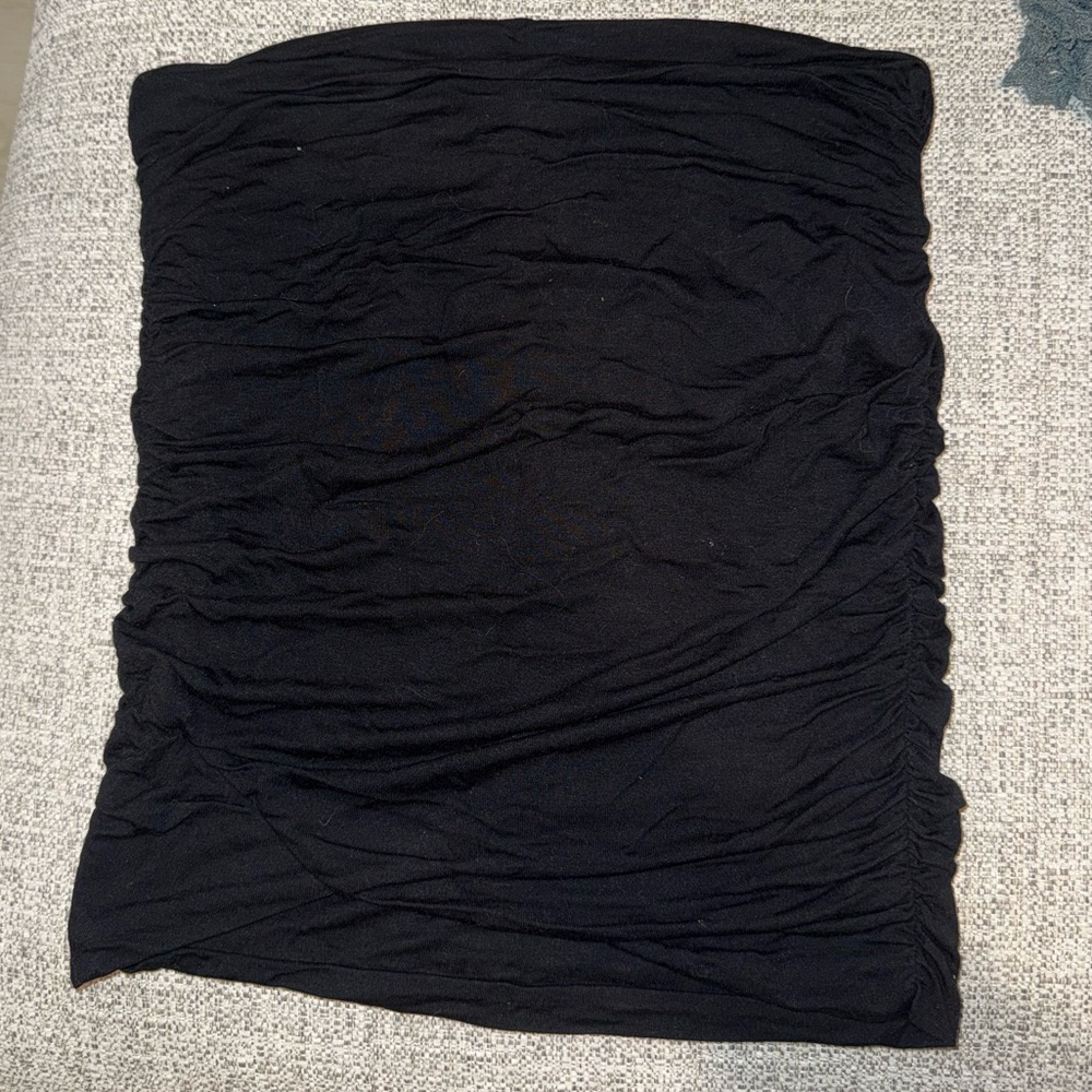 Free People: Black Ruched Skirt Size XS